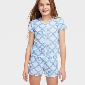 BNWT Roller Rabbit x Target Girls’ Geo Trellis Pointelle Knit PJs